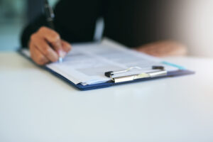 Customer reviews pre-lien notice document prior to restoration work