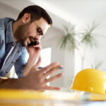 contractor on the phone