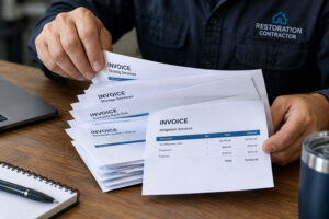 Restoration invoice management